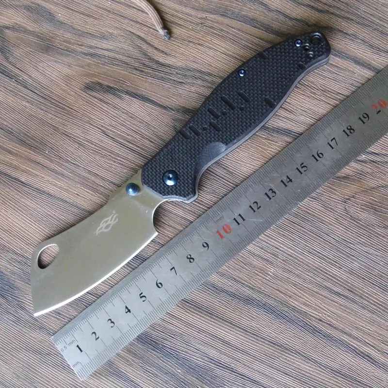 Black Ganzo G7551 F7551 440C 58-60HRC G10 или углеродного волокна ручка складной Ножи для выживания на природе, для кемпинга, Нож карманный тактический EDC - Цвет: Black