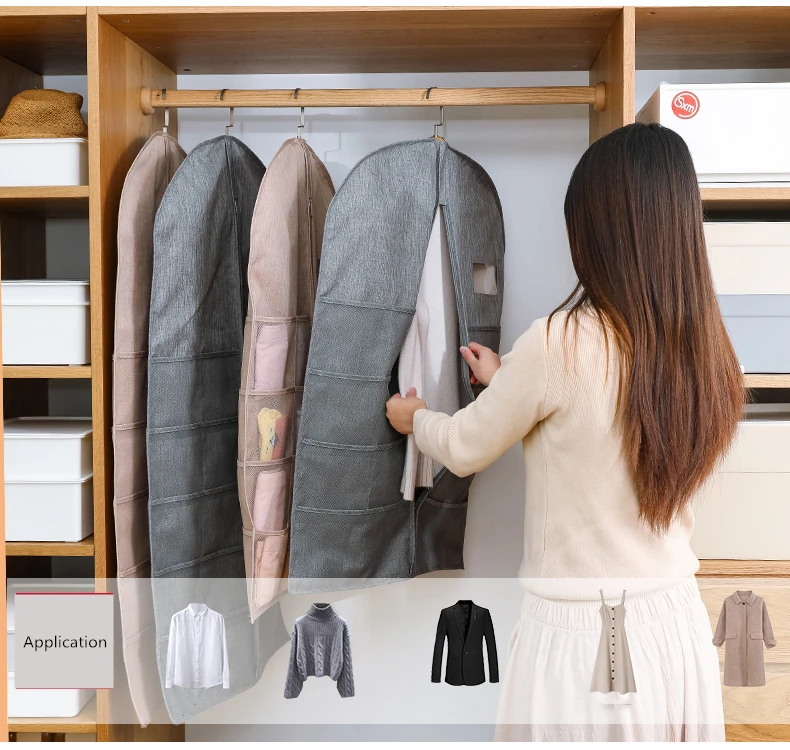 Многофункциональный подвесной органайзер для пальто рубашка Нижнее белье Мульти карманный органайзер для гардероба моющийся висячий мешок для хранения