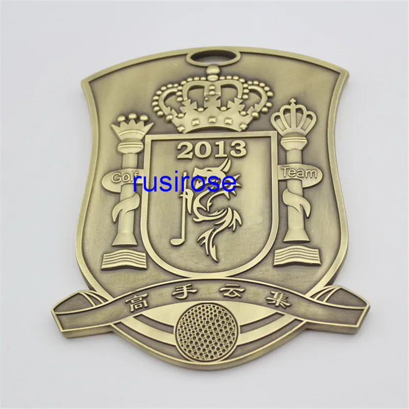3D металлический Мемориальный значок для гольф клуба на заказ медаль гольфа