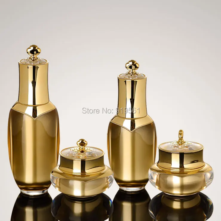 100 шт. x 15 г Акриловая банка для крема в форме короны пустые косметические банки