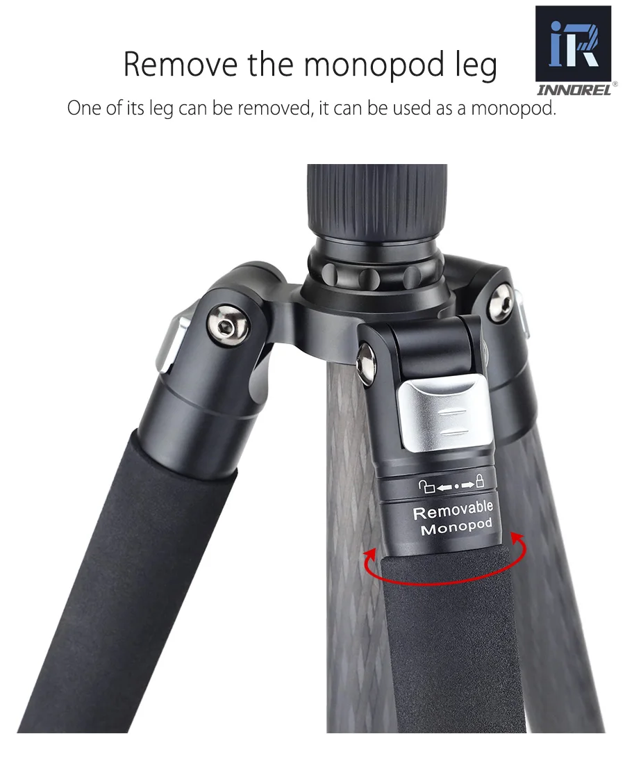 INNOREL RT85C превосходный штатив из углеродного волокна для цифровой DSLR камеры сверхмощный штатив для камеры Профессиональный двойной панорамный шаровой головкой