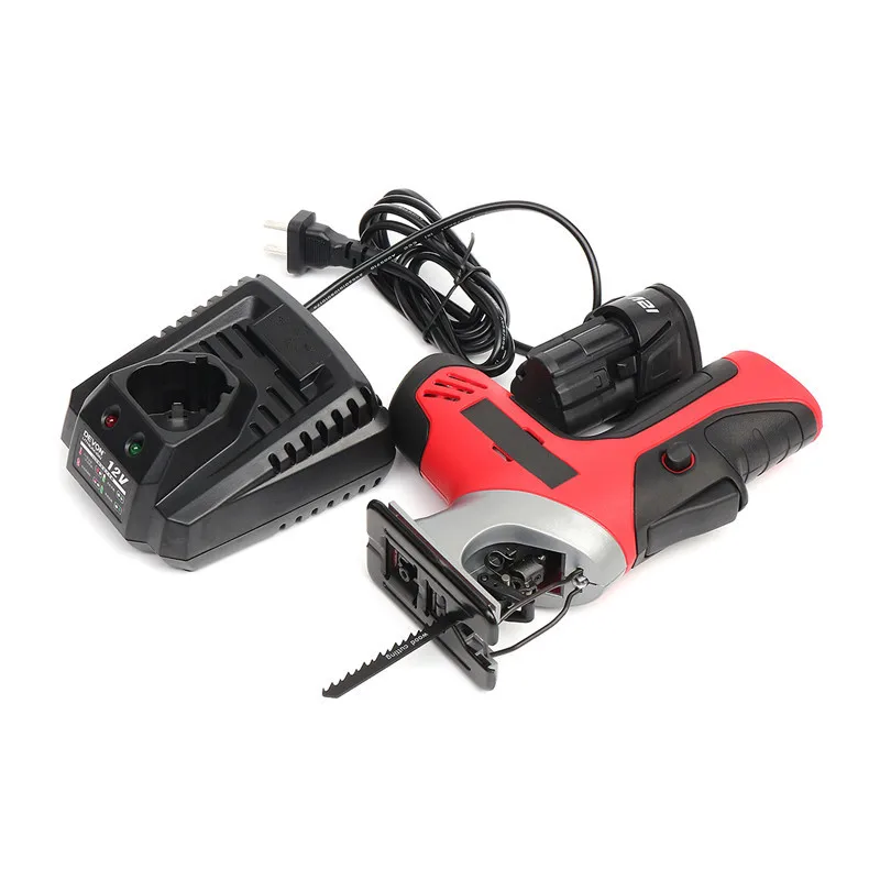 12V электрический кривая ing Мути-цели лезвие деревообрабатывающая пила с возвратно-поступательным движением полотна с светодиодный Литий-ионная Батарея для общего черенки