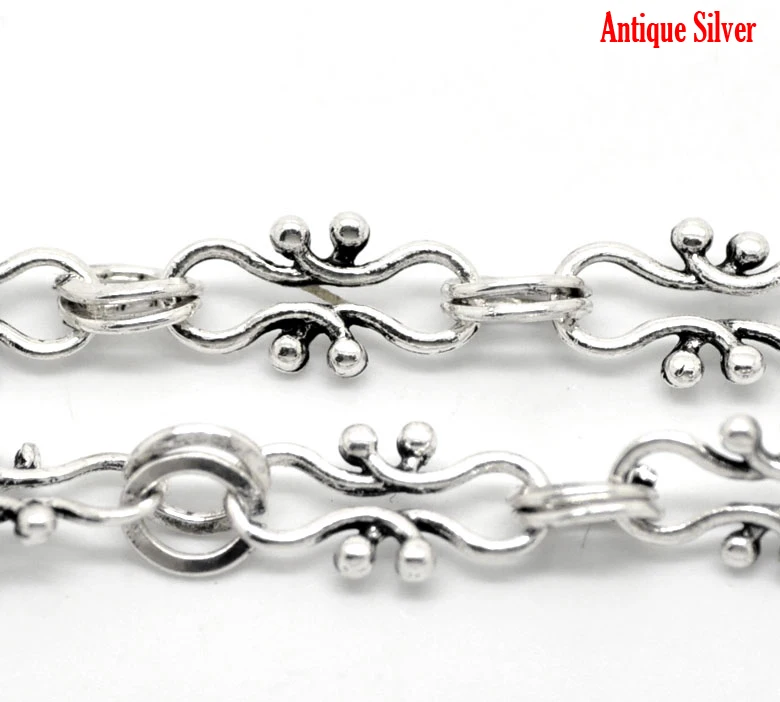 

DoreenBeads 1 м Серебряная цепочка фурнитура (B20871), yiwu