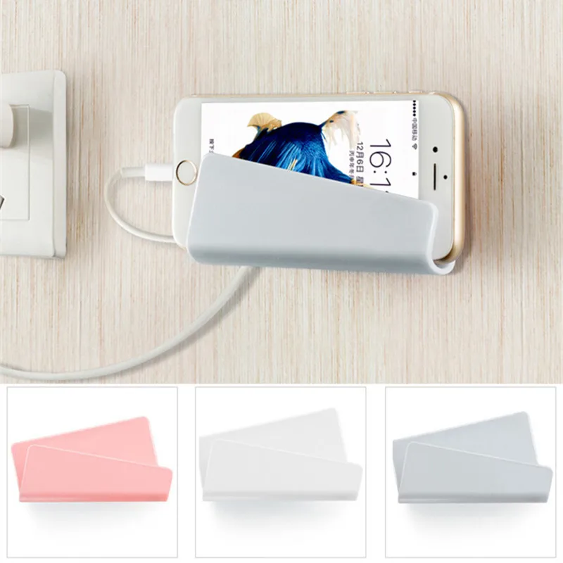 

Universal Mobile Phone Holder For Phone Fixing Bracket Charger Stand For Xiaomi Redmi Note 9S 8 Pro 8T Wall Mount Holder <