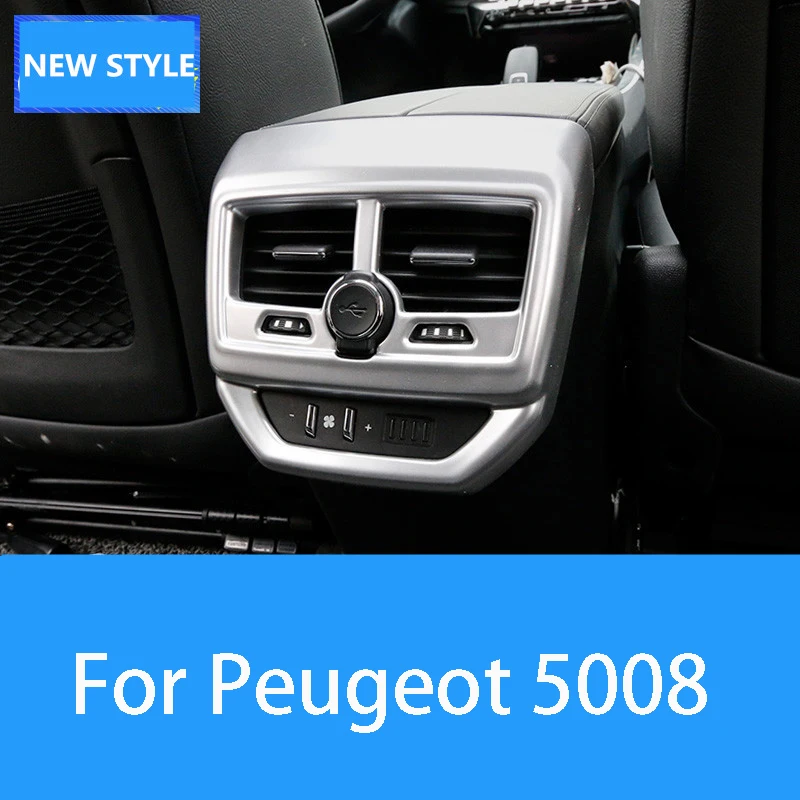 Для Peugeot 5008 2017 2019 выход после выхода воздуха подлокотник коробка задние сиденья в