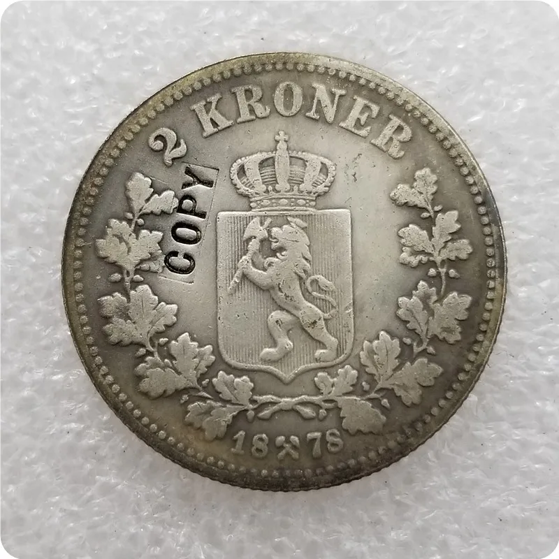 1878-1903 Норвегия 2 kroner-Оскар II копия монет | Дом и сад