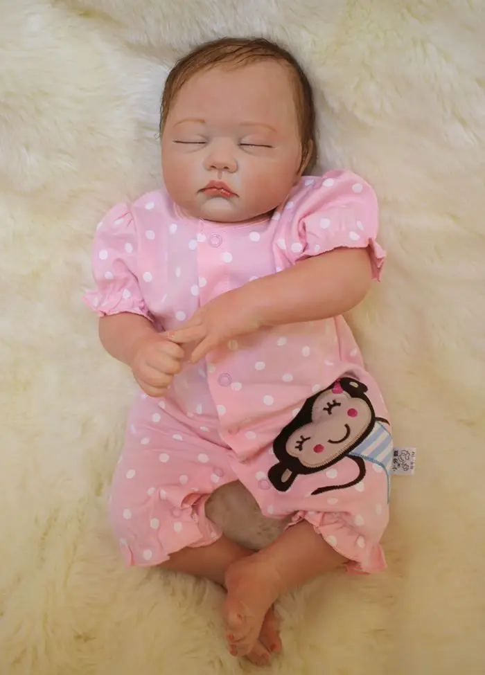 Bebes reborn 20 &quot50 см настоящие Детские спящие Куклы Мягкие силиконовые куклы baby для
