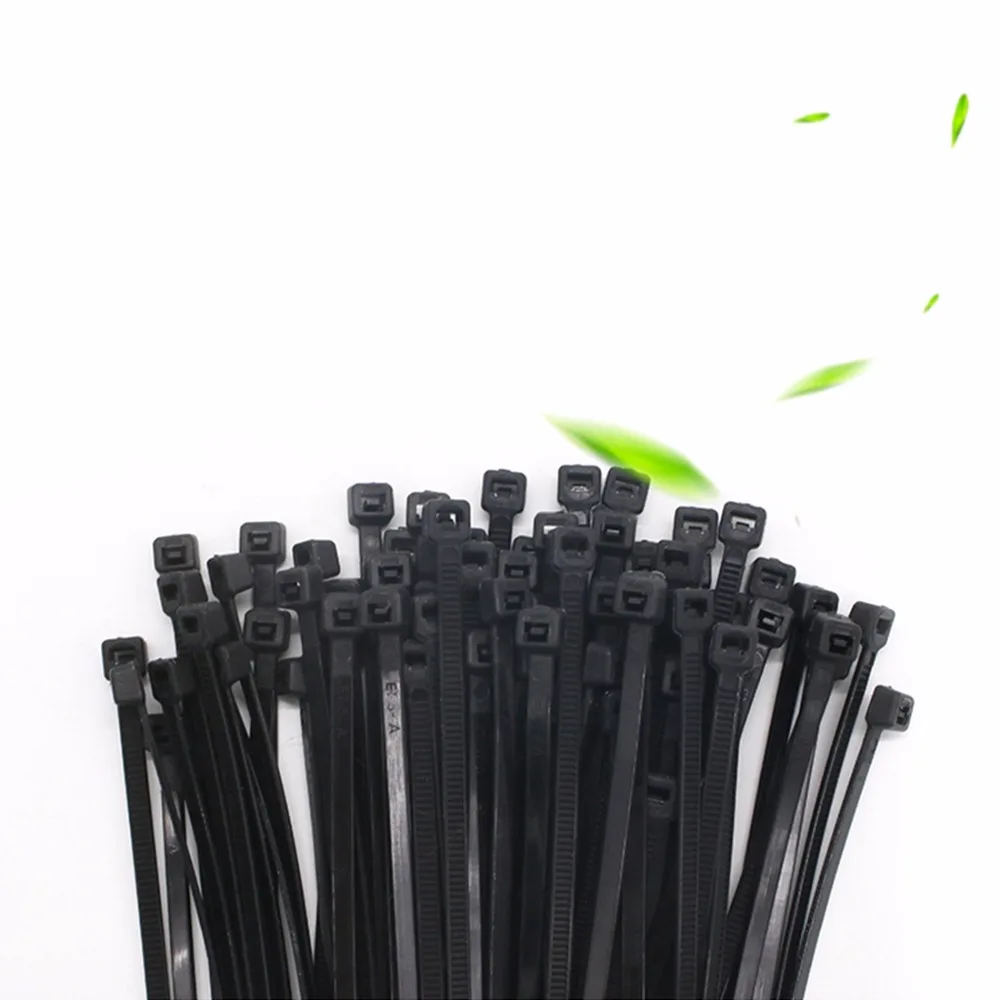 

50pcs 5*500mm cable ties black zip tie durable plastic straps for wire cable