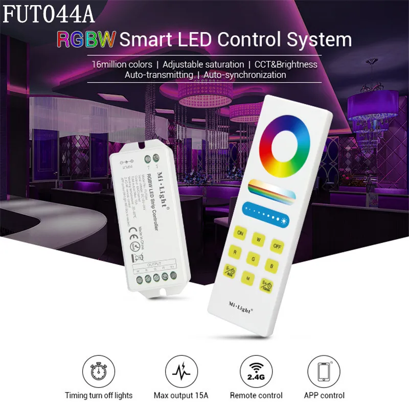 Mi. light RGB/RGBW/RGB + CCT Светодиодные ленты контроллер DC12V ~ 24 V 2 4G Беспроводной Smart Панель