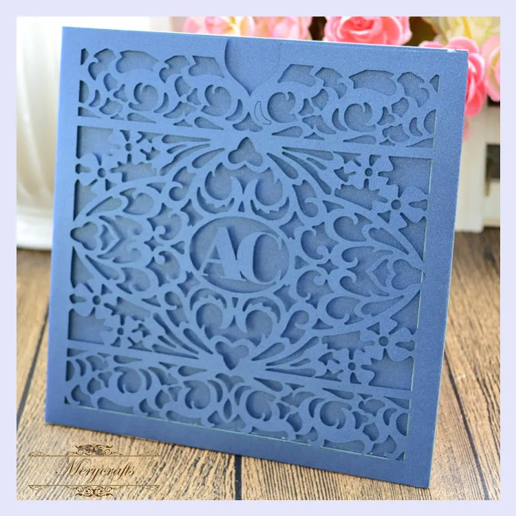 Уникальные товары для вечерние MR045 с лазерной резкой свадебные пригласительные