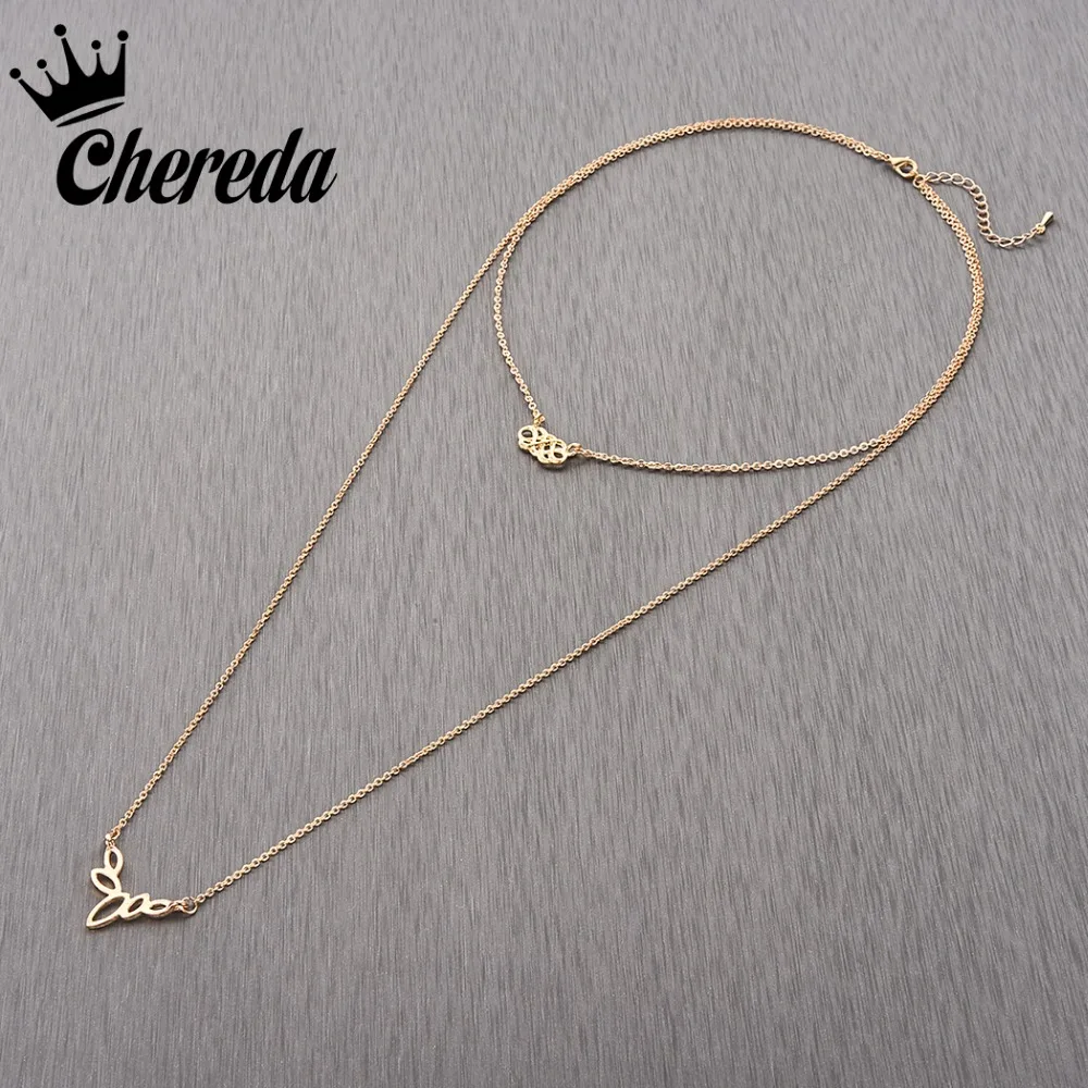 

Chereda Classic Geometric Multi Layer Choker Silver Gold Color Fashion Tassel Chockers For Women Unique Beach Beautiful Jewelry