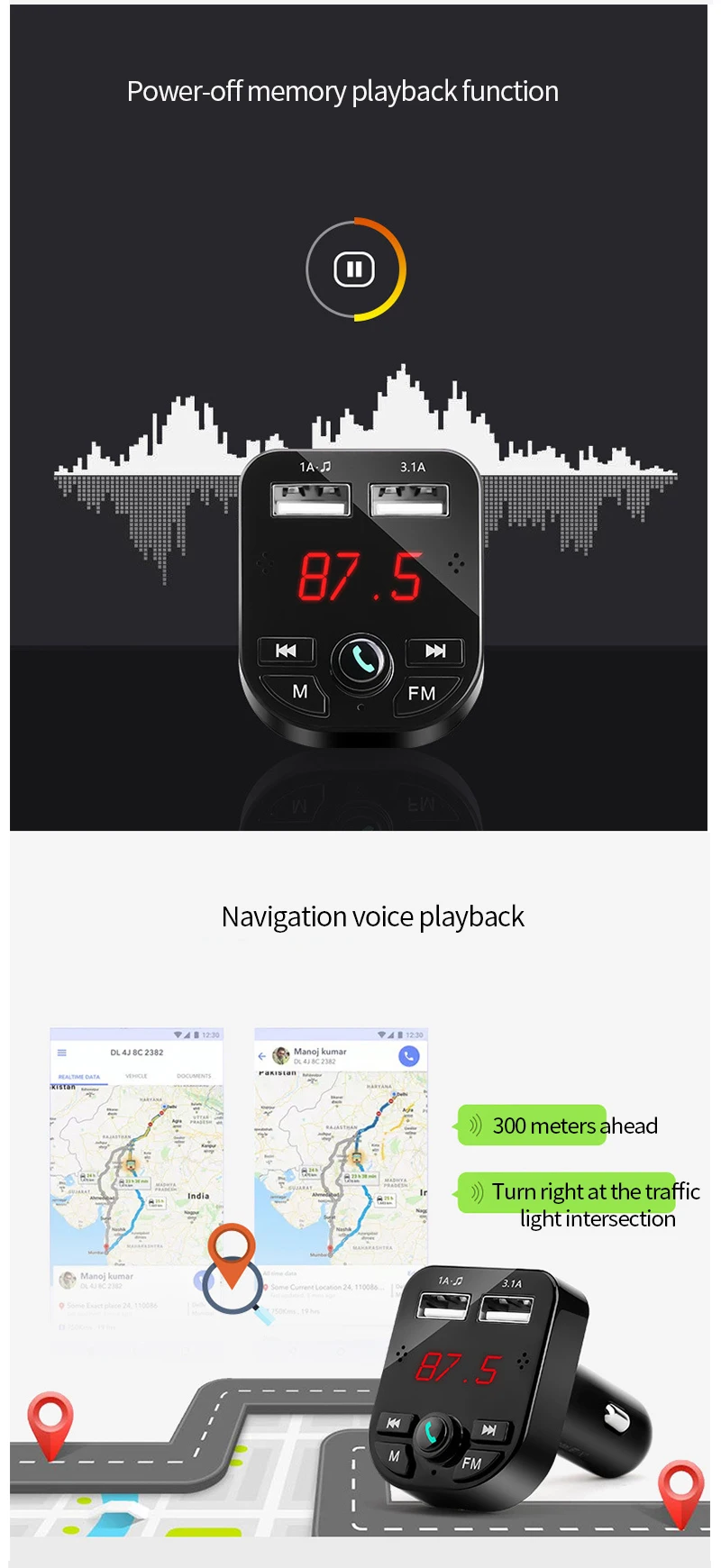 MP3 плеер автомобиля USB Bluetooth Handsfree Kit TF Музыка FM Трансмиссия Авто прикуриватели зарядки адаптер электронные интимные аксессуары