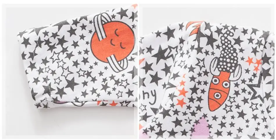Little maven/детская брендовая одежда для маленьких девочек; коллекция года; сезон осень; хлопковые топы с длинными рукавами для девочек; Футболка с принтом звезды и Луны; 51126