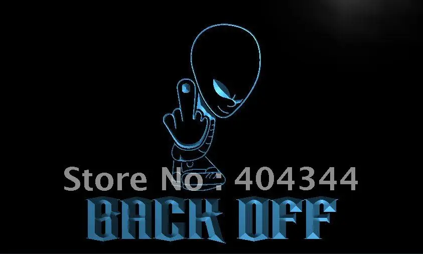 

LK459- Back off Home Display Finger Bar LED Neon Light Sign home decor crafts