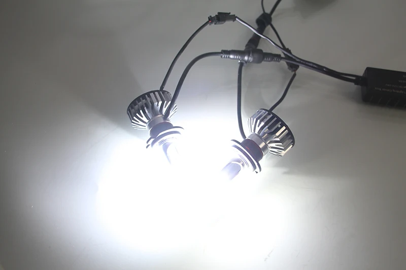 Автомобильный мигающий супер яркий H7 комплект Автомобильных СВЕТОДИОДНЫХ Фар H4