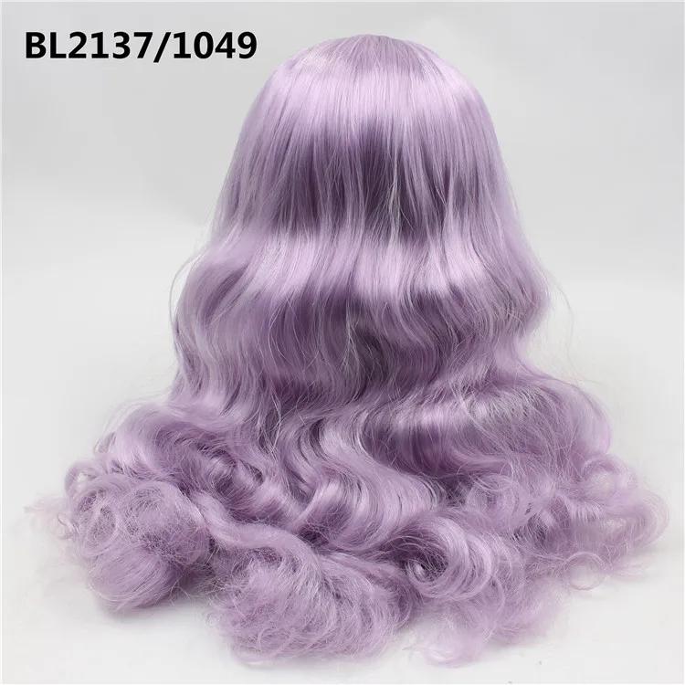 Blyth кукла ледяной RBL головы купол только парик волосы для DIY пользовательские куклы - Цвет: E