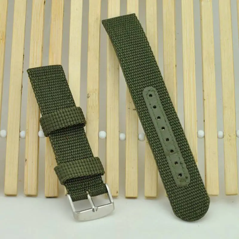 Простой ремешок для часов Одноцветный нейлоновая сетка Ремешки наручных 20 мм 22 24