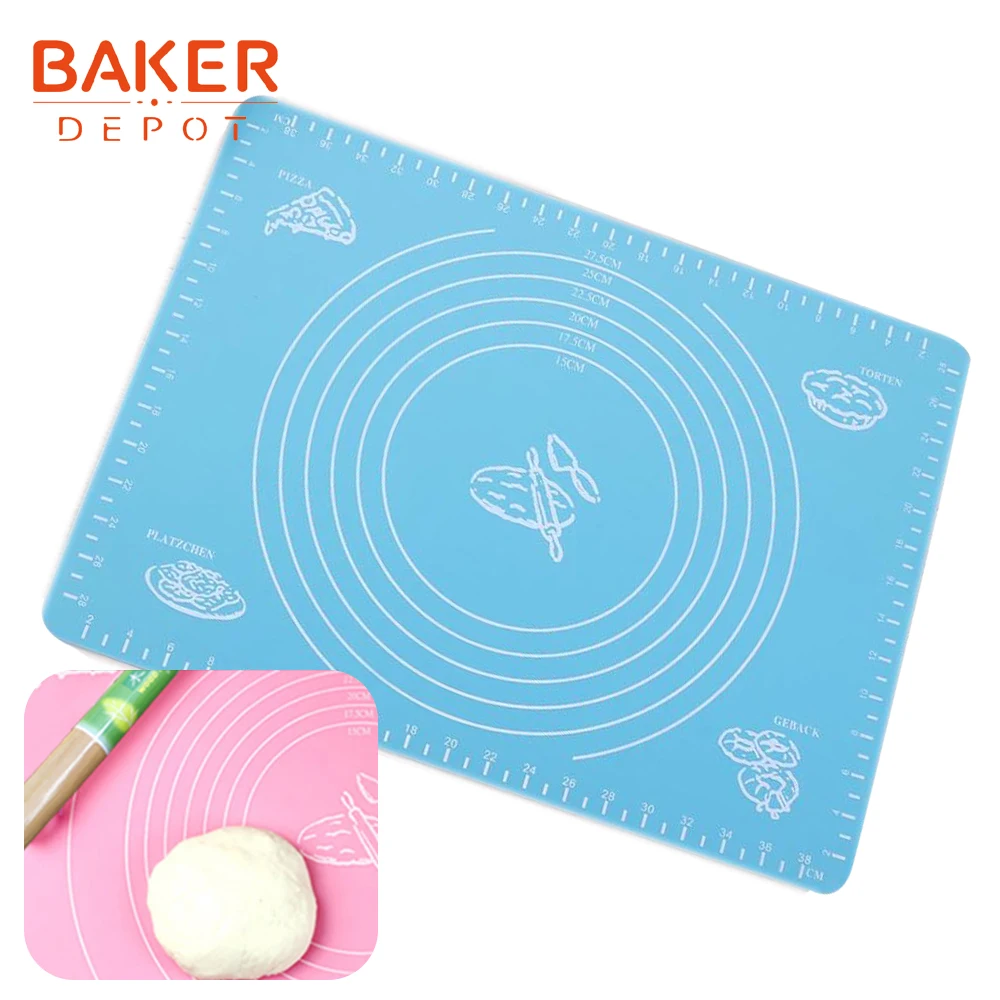 BAKER DEPOT силиконовый коврик Макарон Торт Кондитерские формы для печенья изоляционный коврик торт выпечки печи коврики круглый Сердце Медведь Макаронный коврик