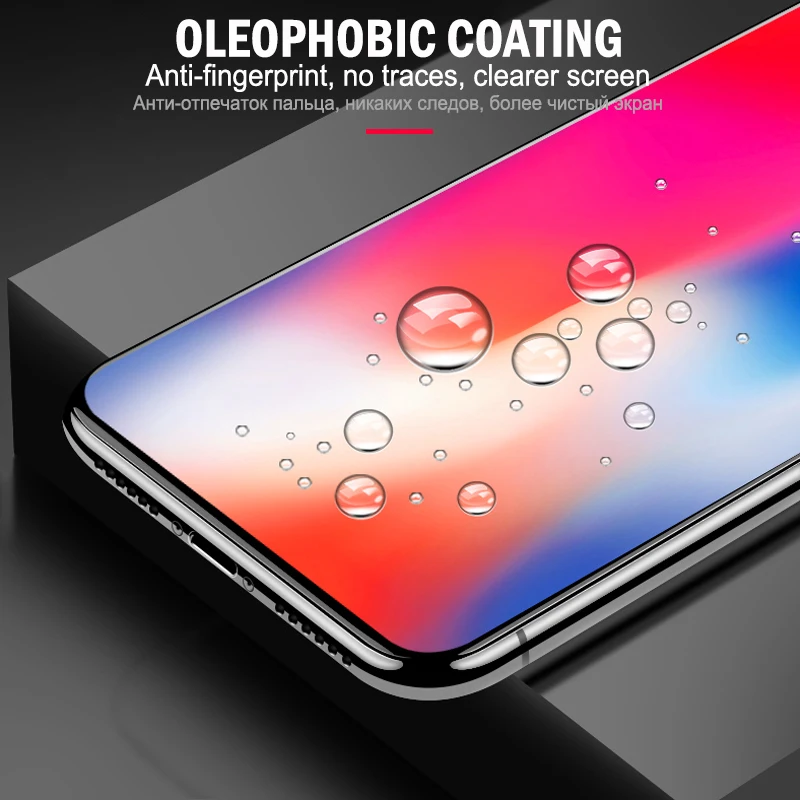 6D изогнутое закаленное стекло для iphone X XS Max XR полное покрытие защита экрана закаленное стекло для Apple iphone X XS Max 9H стекло
