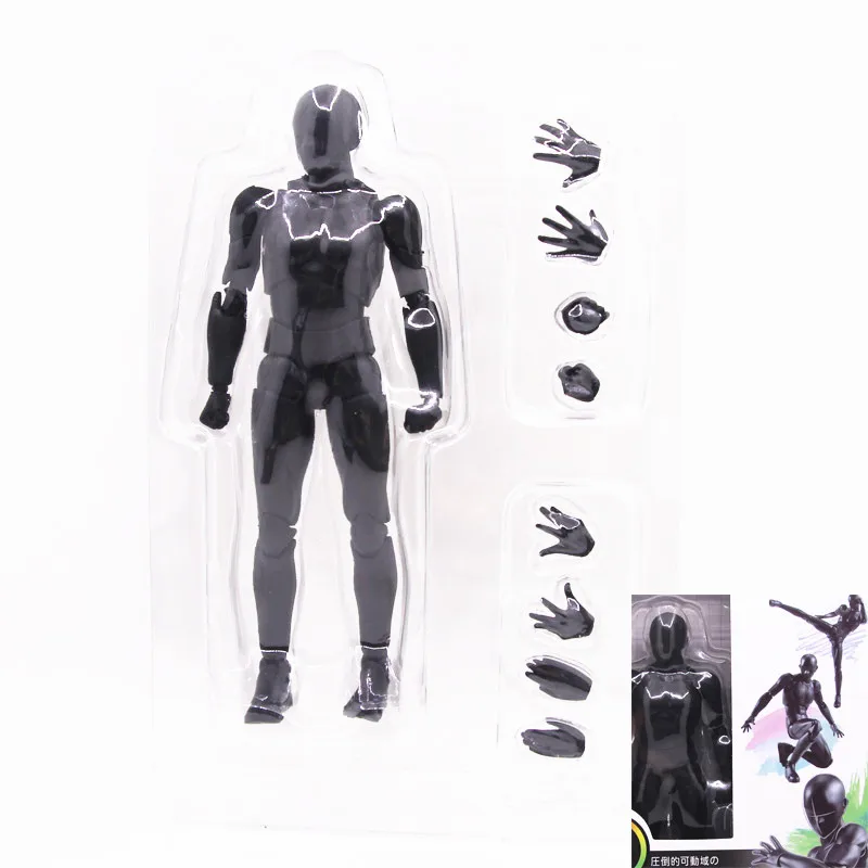 HE Simple BLACK OPP SHFiguarts мульти-шарнир подвижное тело Кун/тело Чан тело-кун серый цвет черный ПВХ фигурка Коллекционная модель игрушки - Цвет: HE Simple BLACK OPP