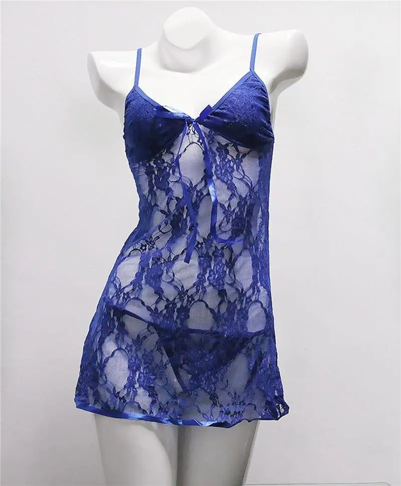 Прозрачное нижнее белье Babydoll пижамы g-стринги размера плюс XXXL платье женские