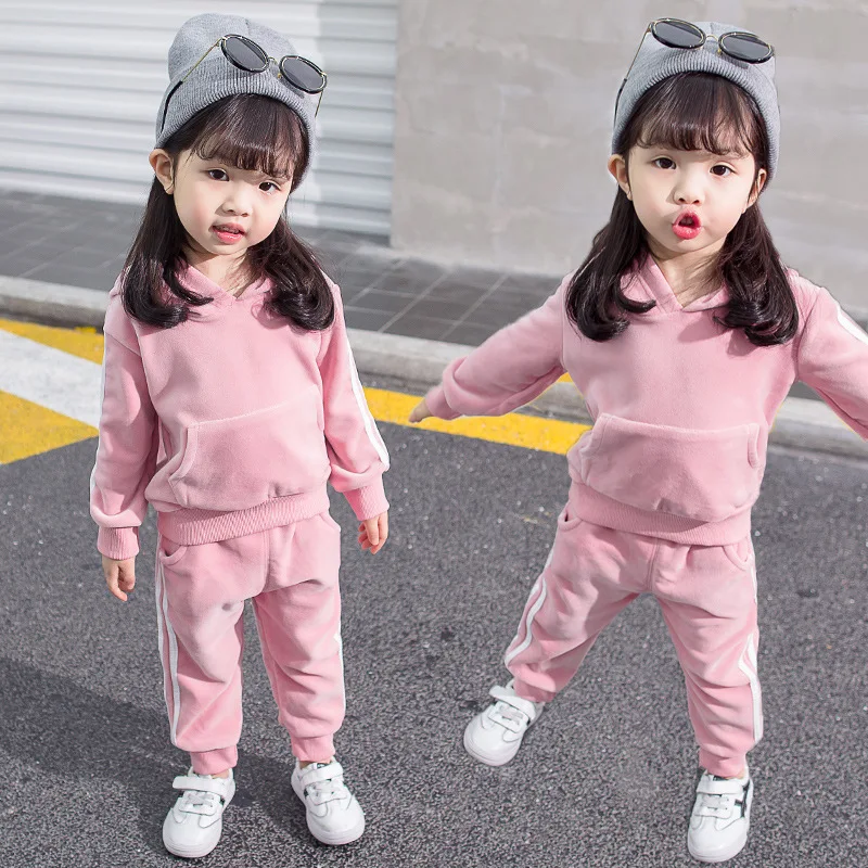 Ace Love baby girls clothing sets kids fashion casual clothes tops +pants 2pcs sports suits children cotton outfits | Детская одежда и