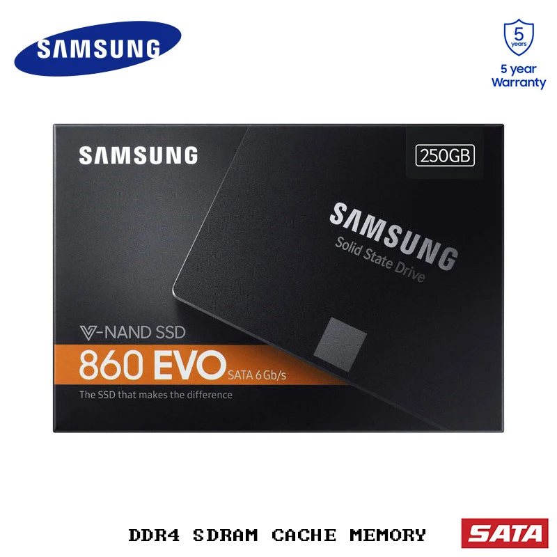 Samsung 860 evo Шифрование SSD 500 ГБ 1 ТБ 2 ТБ MLC SATA3 Внутренние твердотельные накопители жесткий диск msata DDR4 для ноутбук планшет MAC
