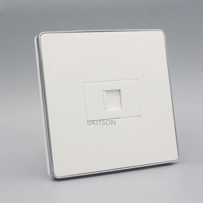 Белая настенная панель CAT5E RJ45 Лицевая для вставки LAN Ineternet| |