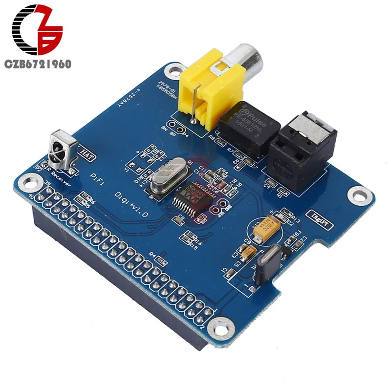 Цифровая звуковая карта PIHI HIFI Digi + I2S SPDIF волоконно оптическая Плата расширения
