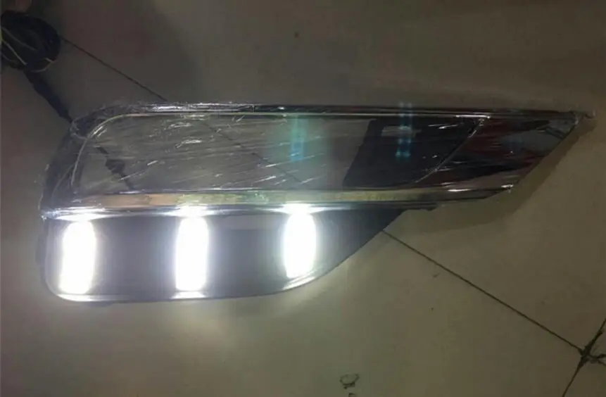 Один комплект автомобильных аксессуаров для Honda CR-V CR V CRV дневного света светодиодный DRL фара для CRV противотуманных фар