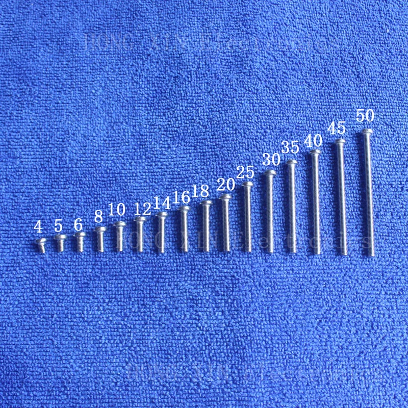 Винт из нержавеющей стали M3 * 6 1 шт. винт 304 мм круглые шурупы Phillips Перекрещенные
