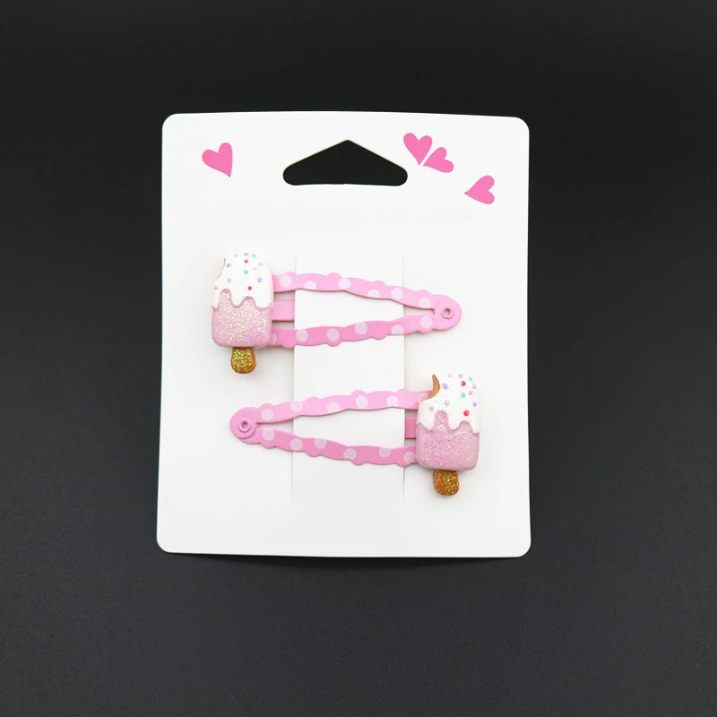 5cmBB clip bangs ice cream carousel princess hairpin jewelry children girl baby hair accessories holiday gift headdress | Детская одежда