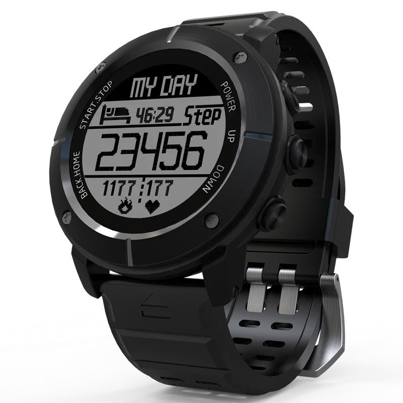 UW80C Bluetooth Смарт часы OLED 1 2 дюйма водонепроницаемый монитор сердечного ритма GPS