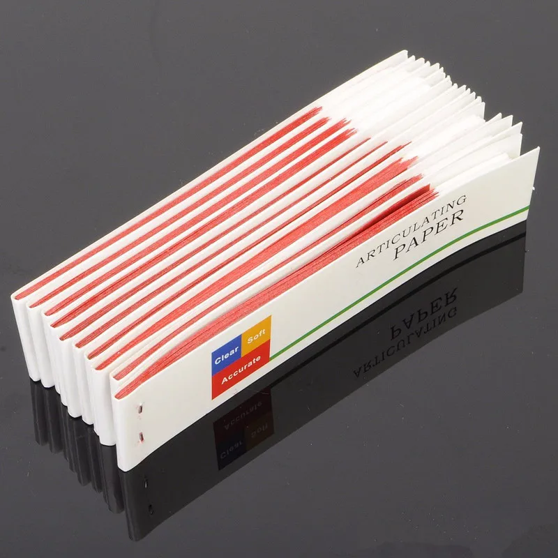 OSLDENT практичная Стоматологическая шарнирная бумага красные тонкие полоски