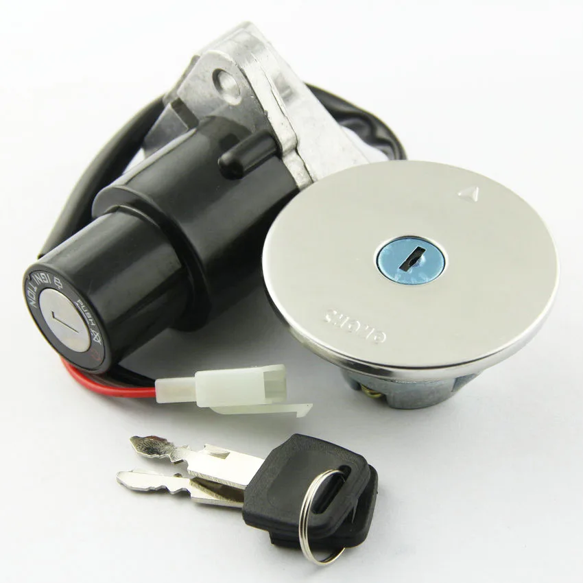 

Fuel Tank Cover Cap Lock With Ignition Switch Lock FOR Yamaha FZR250 1987-1988 FZR400 1988-1990 FZR600 1989-1993