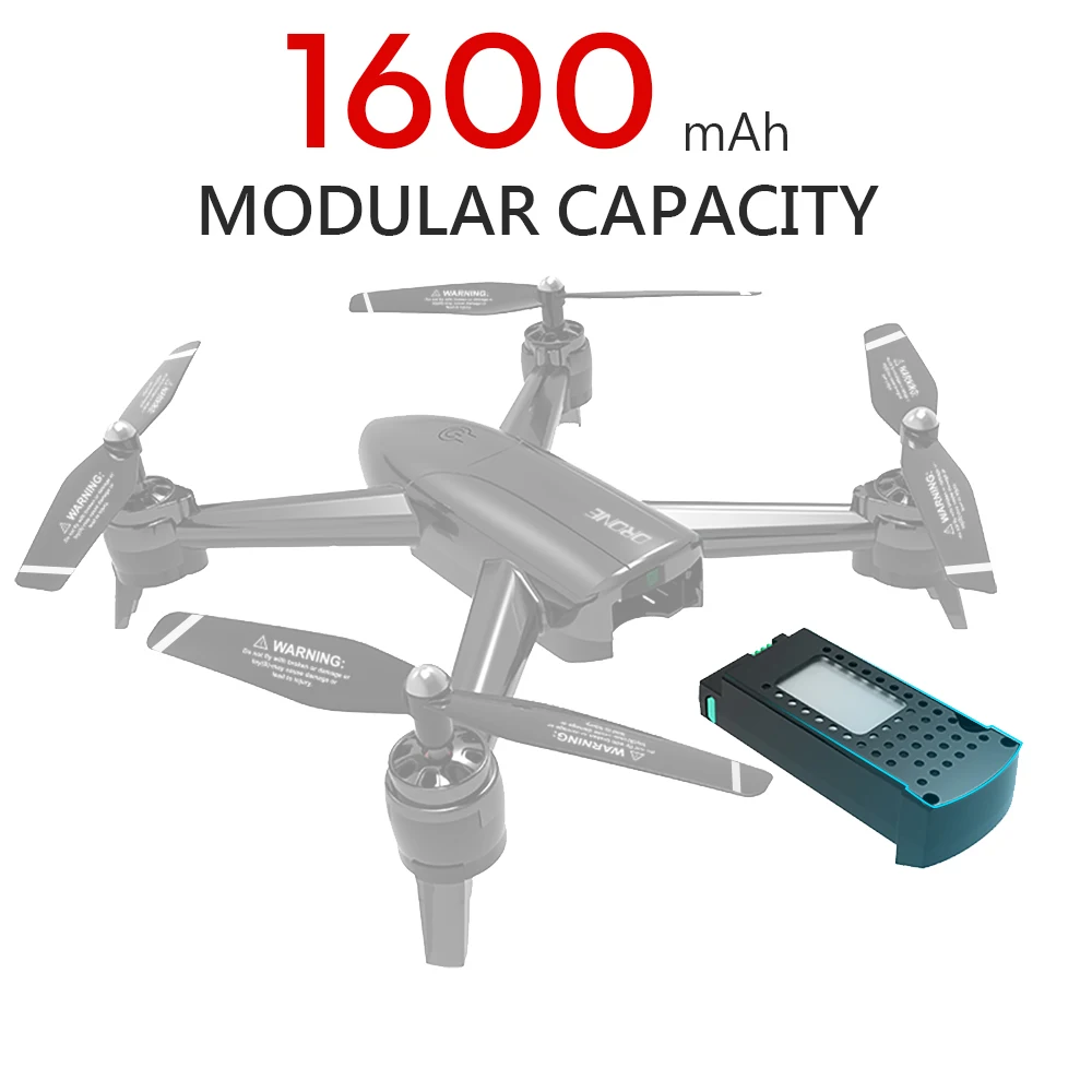 Радиоуправляемый Дрон SG106 3 7 В 1600 мА/ч для Wi Fi FPV с оптическим потоком 1080P HD двойная