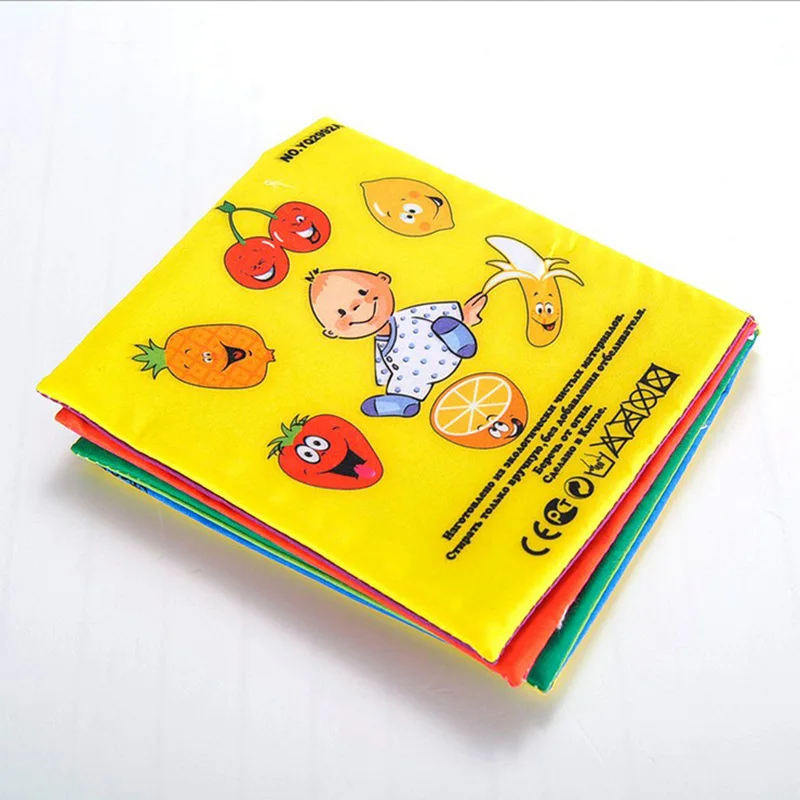 Книжка погремушка для новорожденных на русском и английском языках 0 12