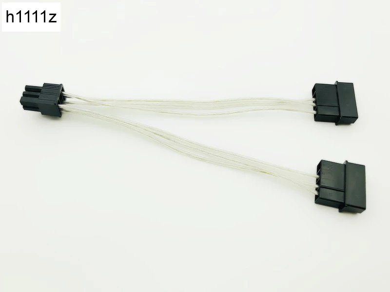 2*4 Pin Molex IDE к 6Pin PCI E графическая карта адаптер питания для ПК видеокарты