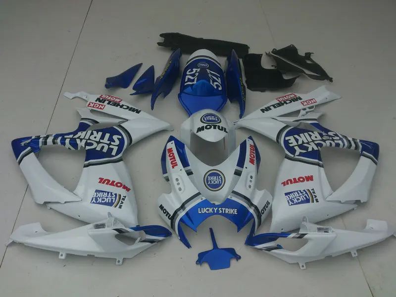Набор обтекателей мотоцикла для SUZUKI GSXR600 750 K6 06 07 GSXR 600 GSXR750 2006 2007 ABS Топ белый синий