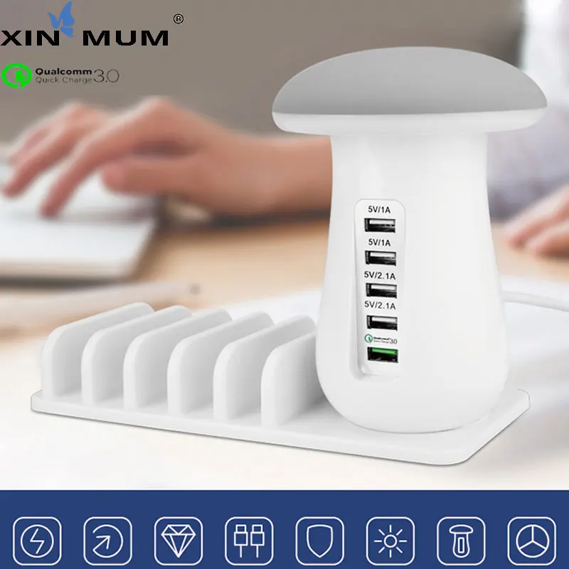 XIN MUM QC3.0 Быстрая Зарядка адаптер быстрой зарядки для iPhone Samsung Xiaomi Huawei и т. д.