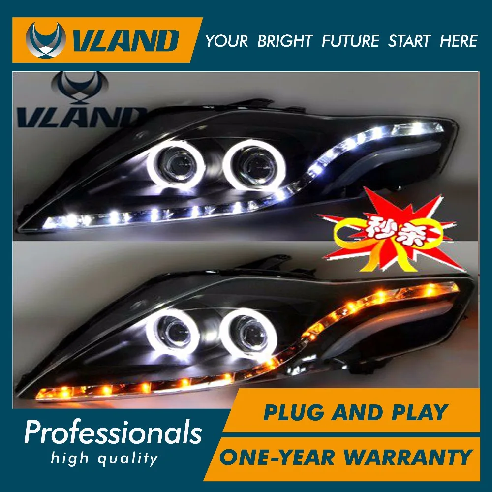 Vland завод для Mondeo фар 2008-2012 двойной цвет светодиодные ангельские глазки H7