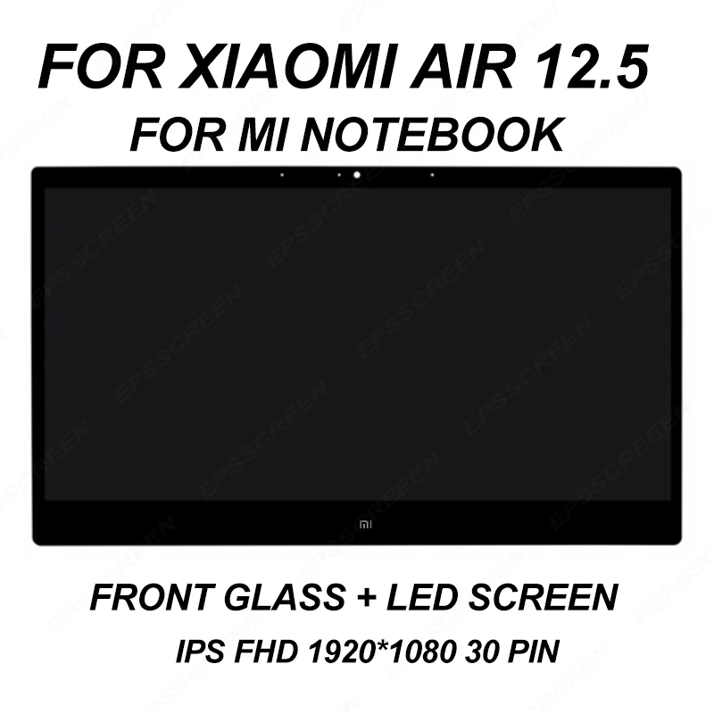 13," для Xiaomi Mi NOTEBOOK AIR 13 LQ133M1JW15 экран для ноутбука ips светодиодный ЖК-дисплей матричный монитор FHD ips EDP 30 PIN стекло