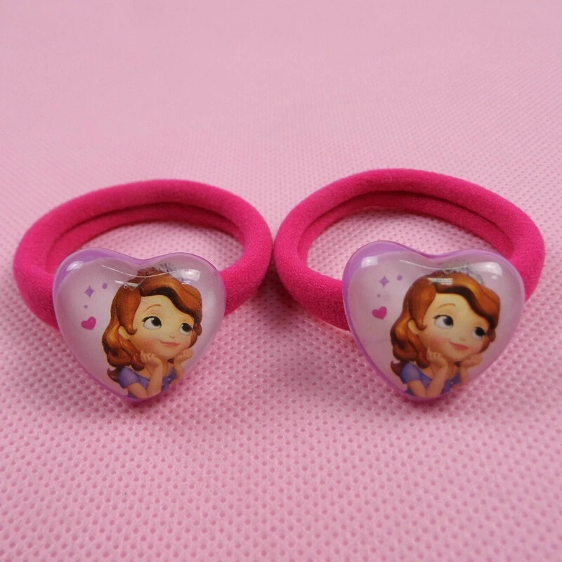 Розовый для маленьких девочек зажим волос Дети Сердце веревки мультфильм глава