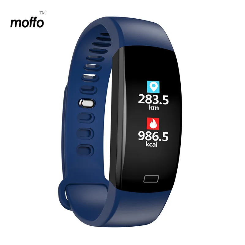 Moffo Smart Bracelt датчик сердечного ритма цветной экран удлиненная