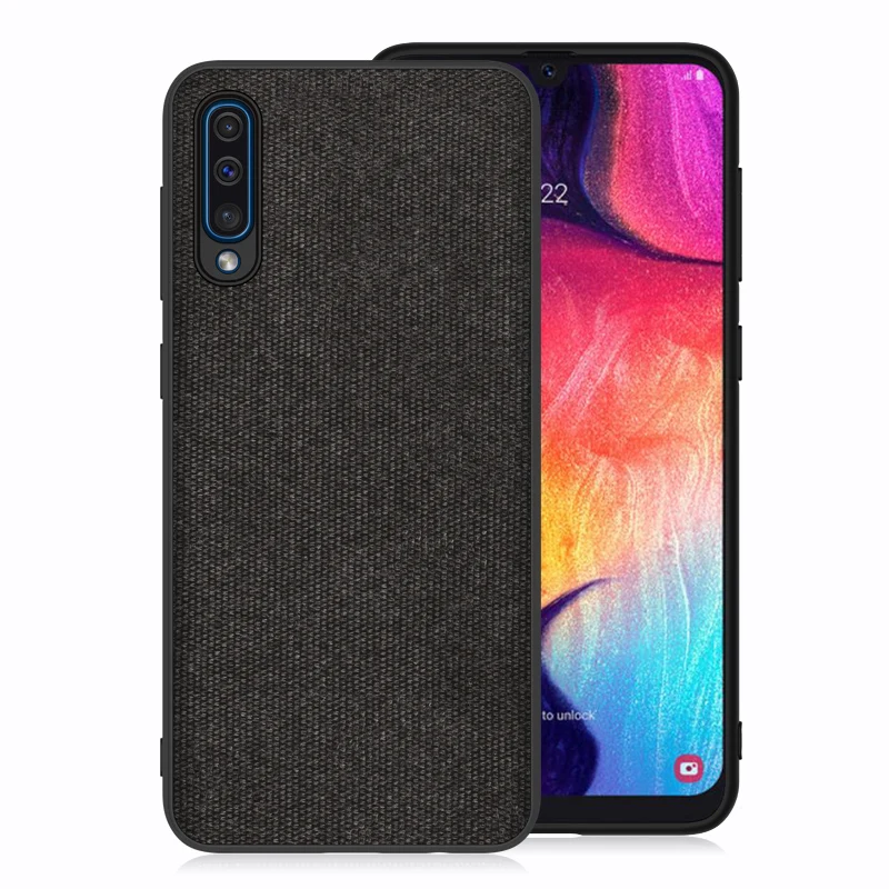 Чехол для samsung Galaxy A50 2019 мягкая ткань заднюю крышку телефона линии чехол 50 A10 A20 a30 A40