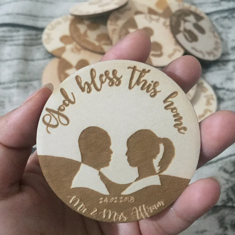

Rustic Wedding Announcement , bride & groom's Save The Date Magnet,Wedding Postcard Save the Date Invitation,Wood Magnets
