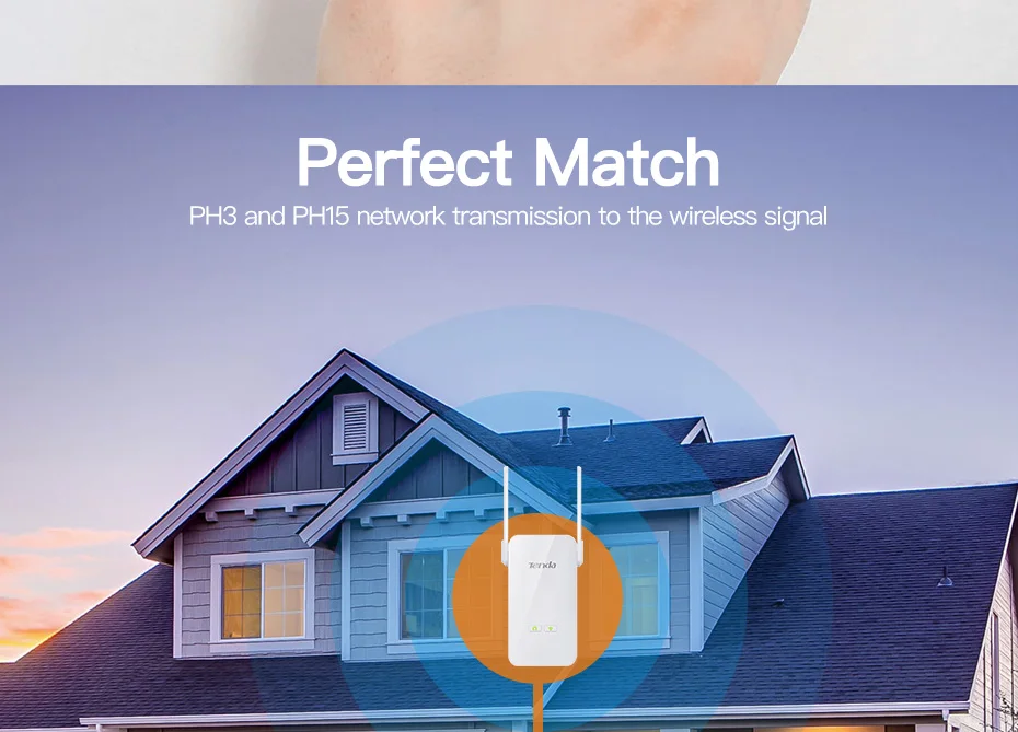 1 пара Tenda PH3 1000 Мбит/с powerline сетевой адаптер AV1000 Ethernet ПЛК адаптер Комплект гигабитный сетевой адаптер IPTV, подключи и играй