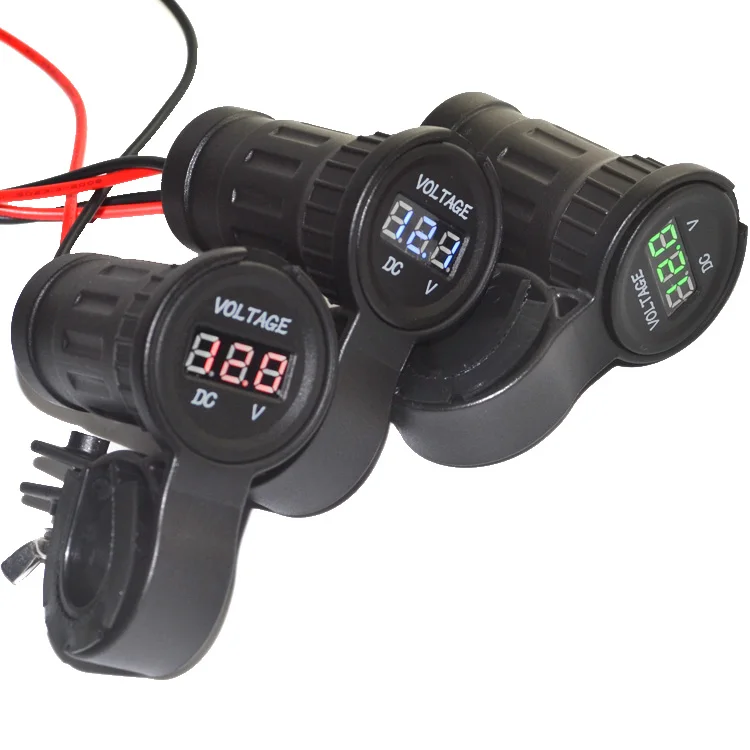 12 24 В светодиодный цифровой дисплей автомобиля мотоцикла Вольтметр