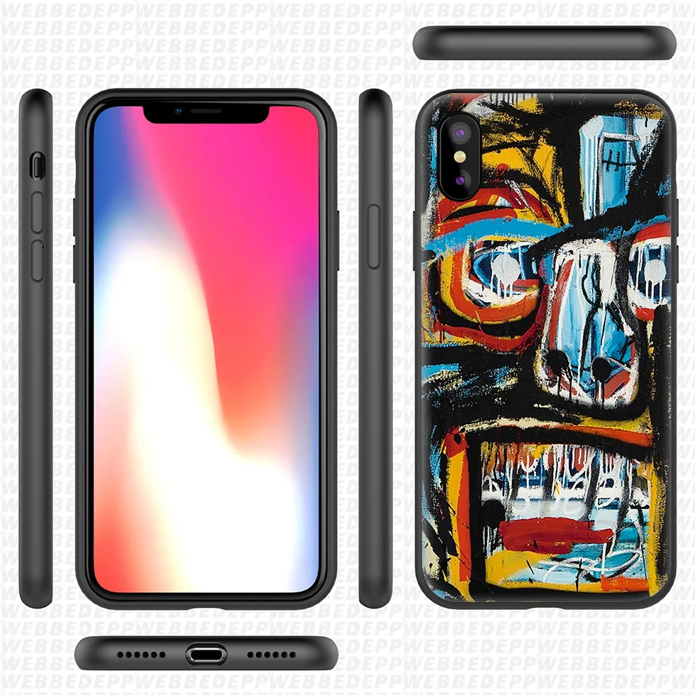 WEBBEDEPP Jean-Michel Basquiat Street Мягкий силиконовый чехол для iPhone 11 Pro Xr Xs Max X или 10 8 7 6 6S Plus 5 5S SE