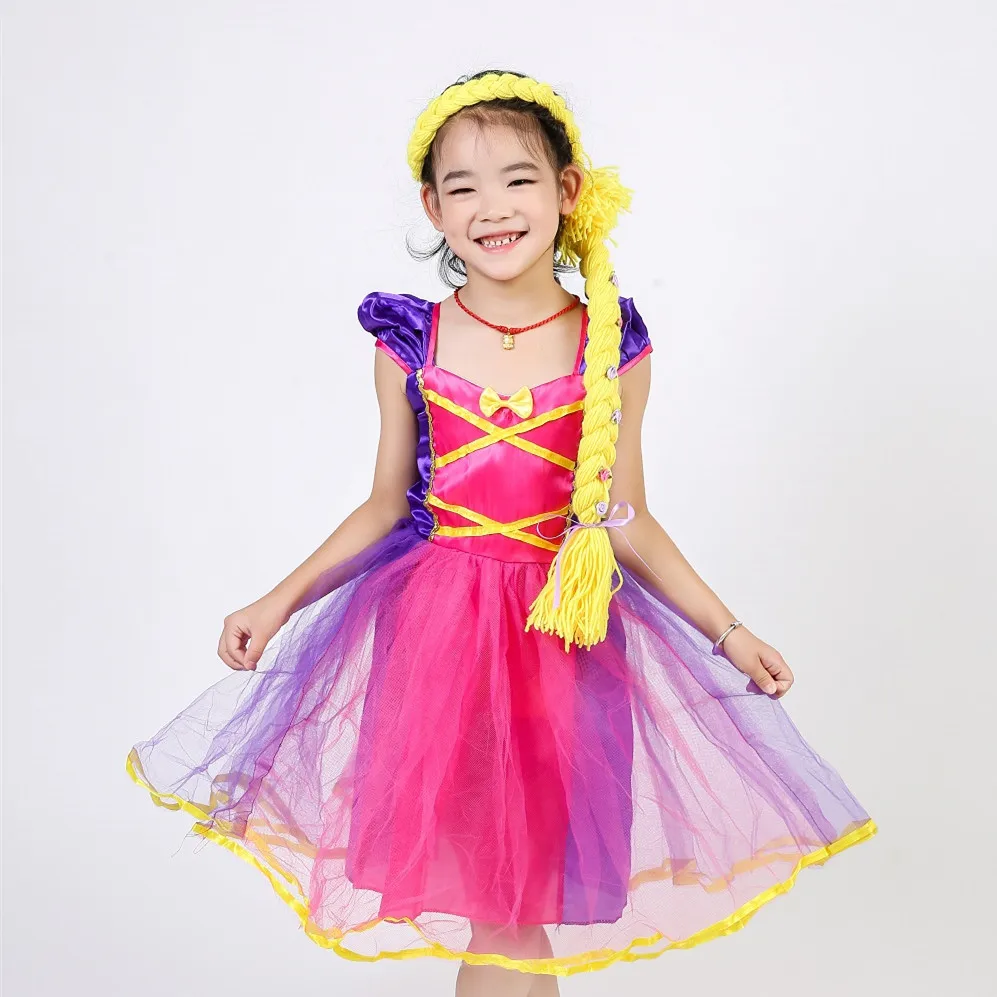 Рождественский костюм милый цветок девушка принцесса Туту платье короткая